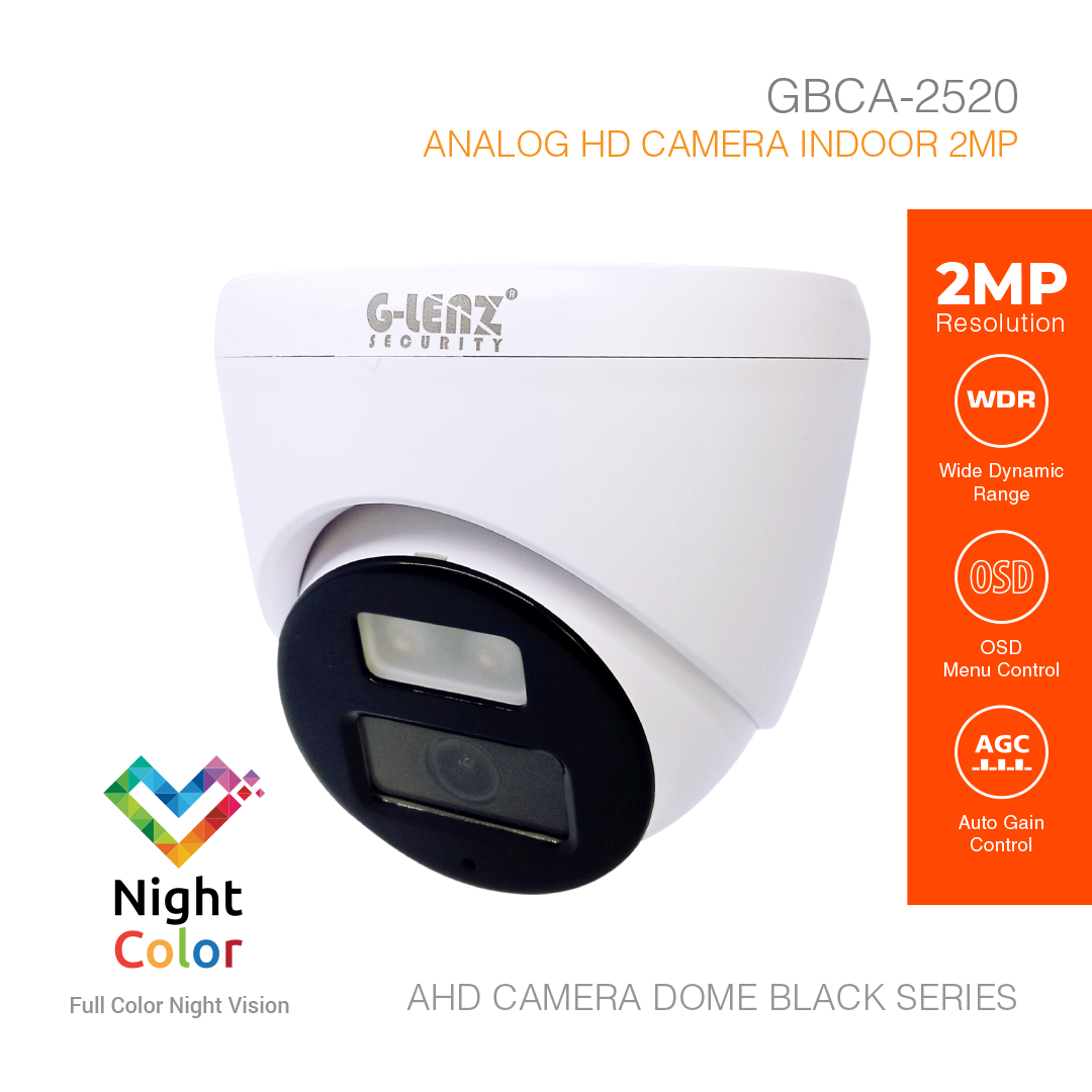Analog HD Security Camera Indoor 2MP GBCA-2520 Black Series