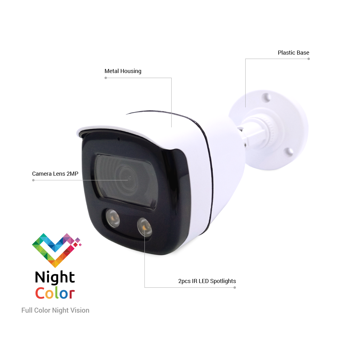 Analog HD Security Camera Outdoor 2MP GBCA-2521 Black Series