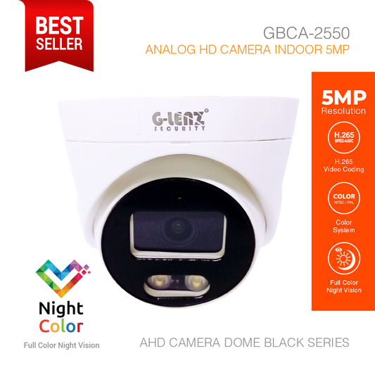 Analog HD Security Camera Indoor 5MP GBCA-2550 Black Series
