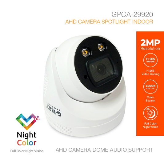 Analog HD Security Camera Indoor 2MP Audio GPCA-29920