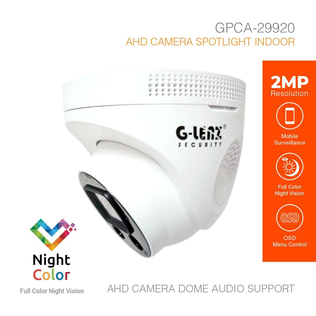 Analog HD Security Camera Indoor 2MP Audio GPCA-29920