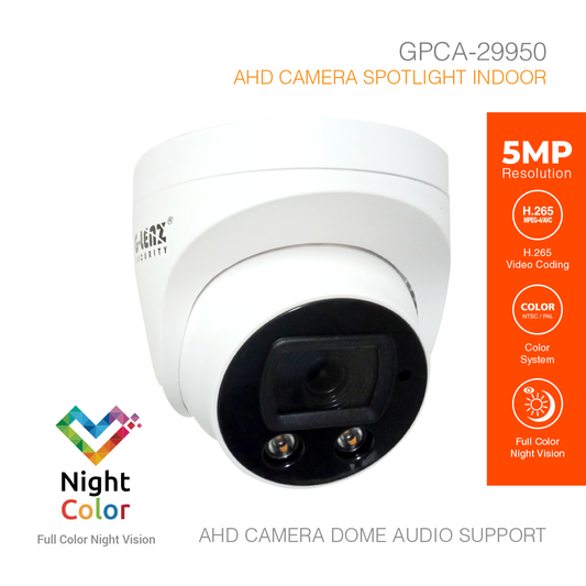 Analog HD Security Camera Indoor 5MP Audio GPCA-29950