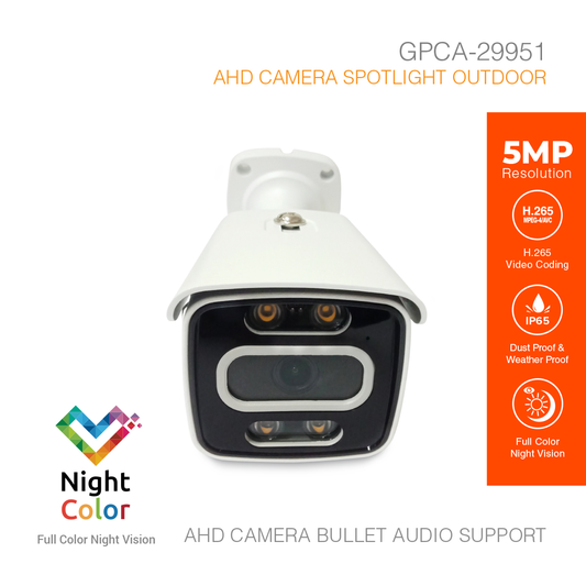 Analog HD Security Camera Outdoor 5MP Audio GPCA-29951