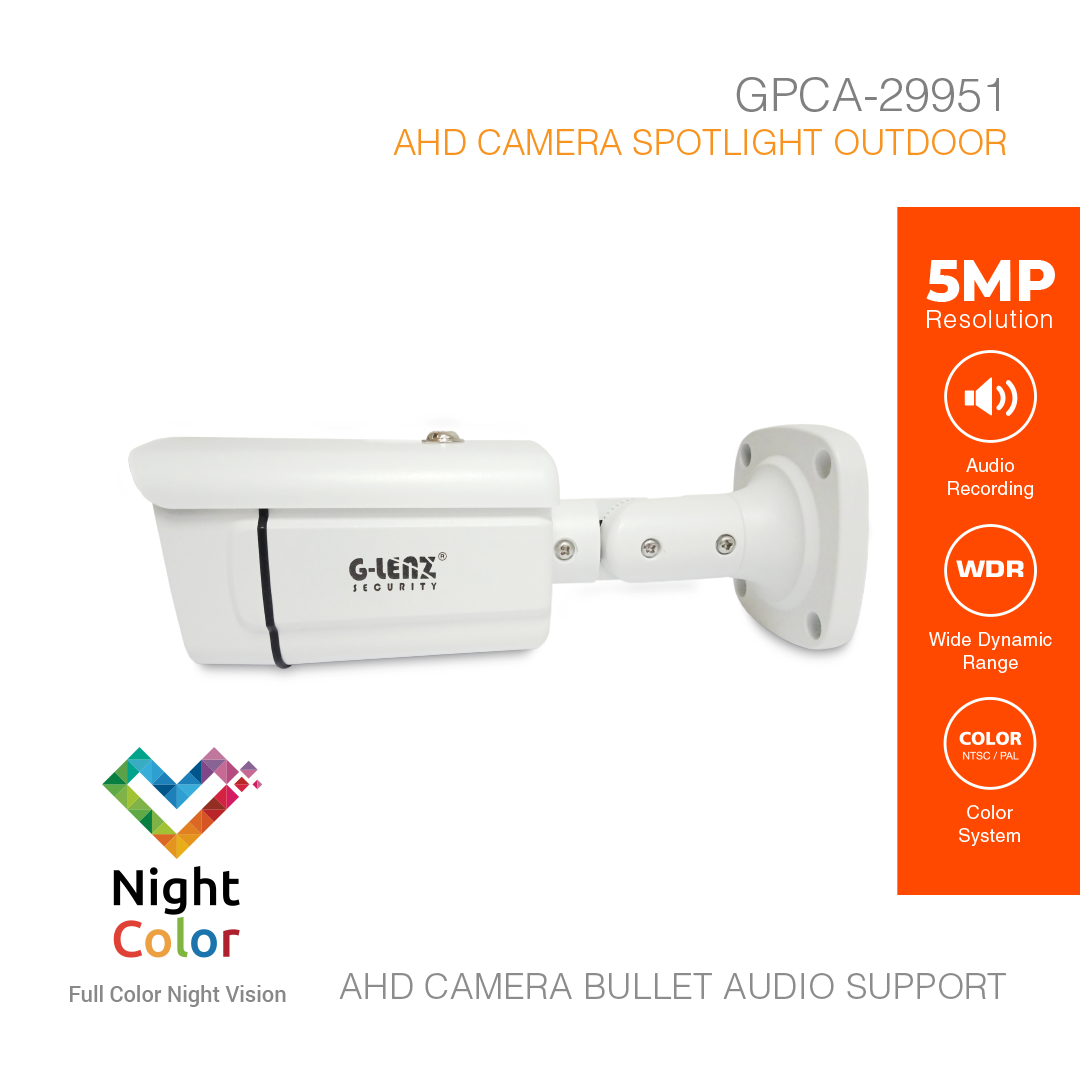 Analog HD Security Camera Outdoor 5MP Audio GPCA-29951