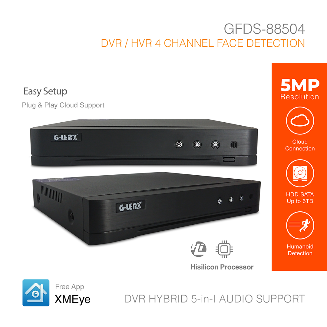 DVR Hybrid 6-in-1 5MP 4 Channel GFDS-8804