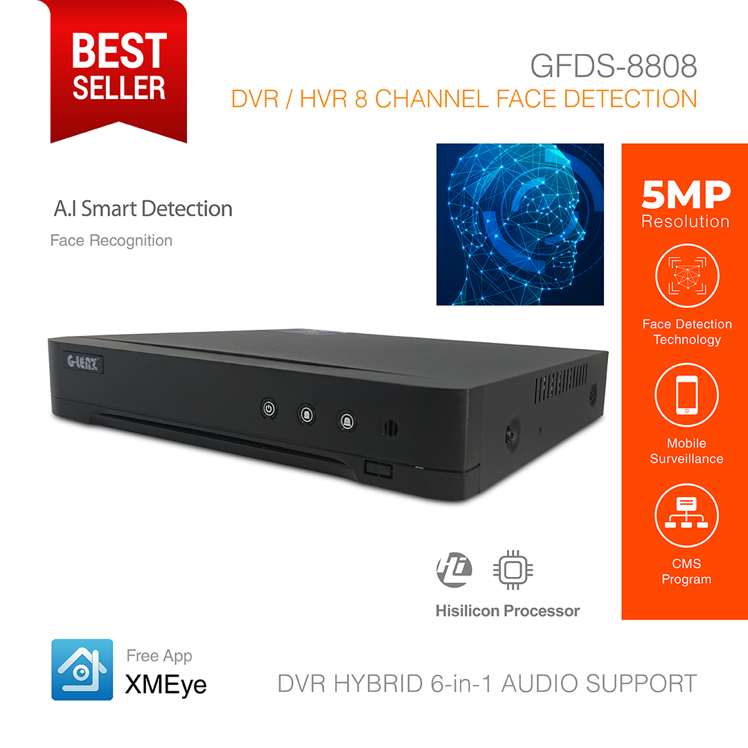 DVR Hybrid 6-in-1 5MP 8 Channel GFDS-8808