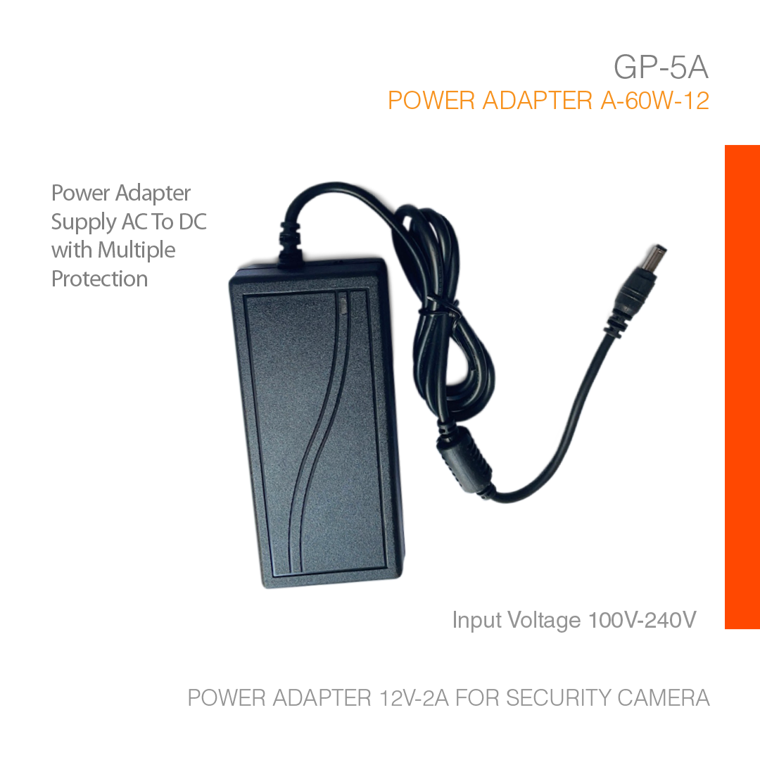 Power Adapter 12V-5A for Security Camera GP-05A