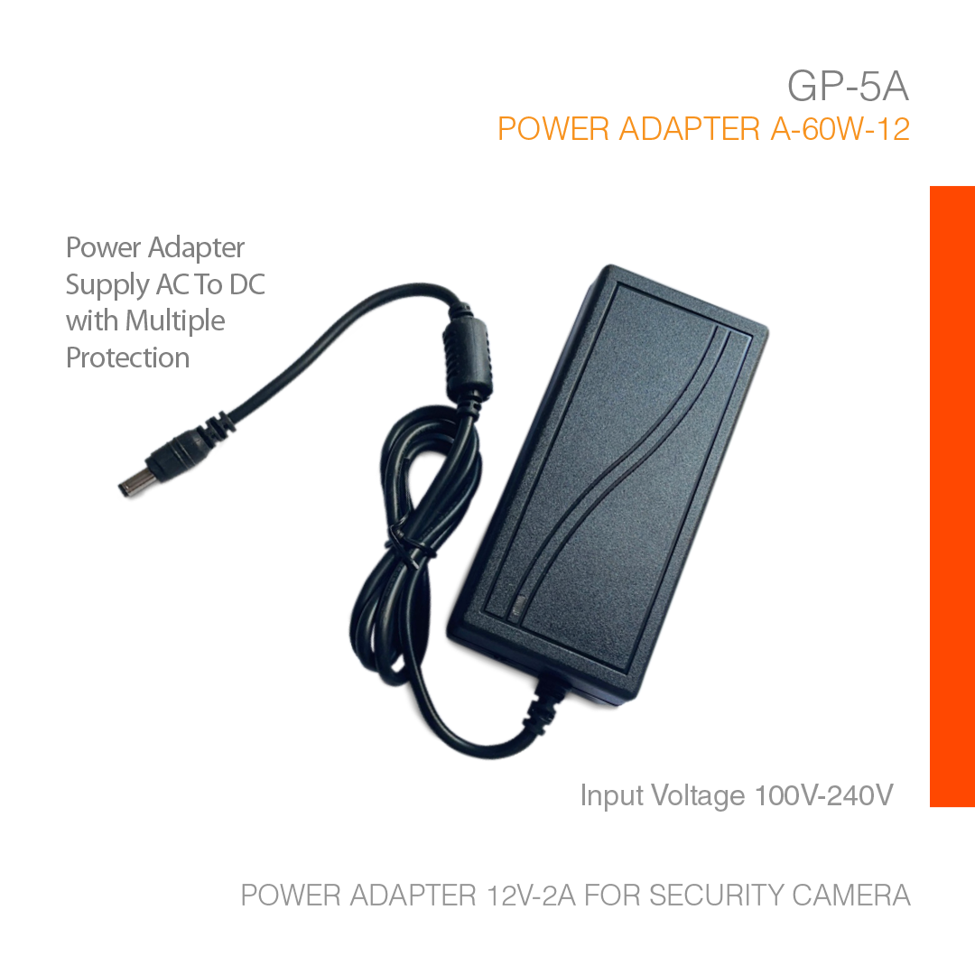Power Adapter 12V-5A for Security Camera GP-05A