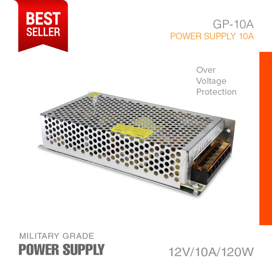 Power Supply 12V-10A Military Grade GP-10A