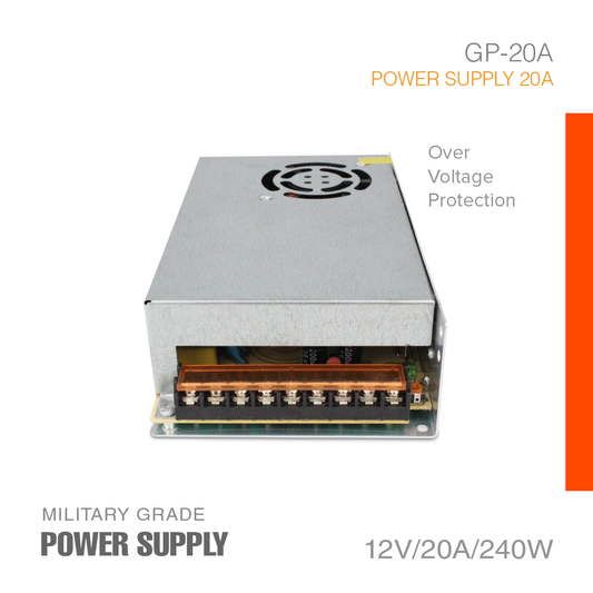 Power Supply 12V-20A Military Grade GP-20A