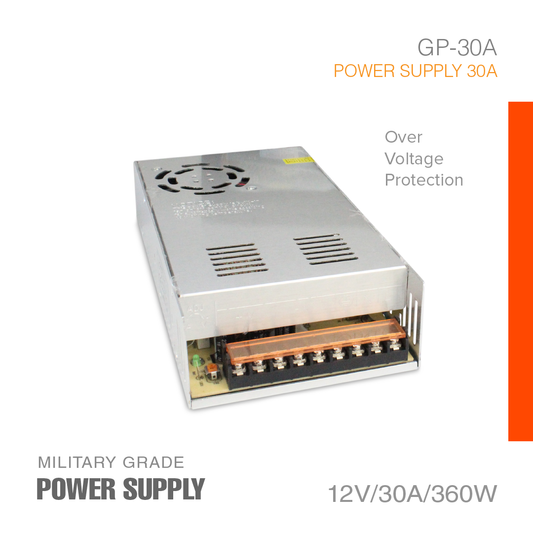 Power Supply 12V-30A Military Grade GP-30A