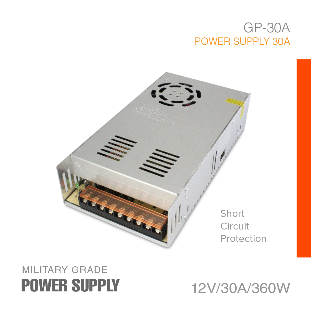 Power Supply 12V-30A Military Grade GP-30A
