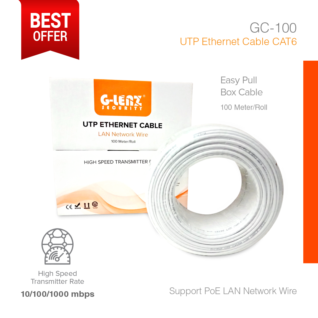 Cable UTP Ethernet Cat6 100 Meter GC-100