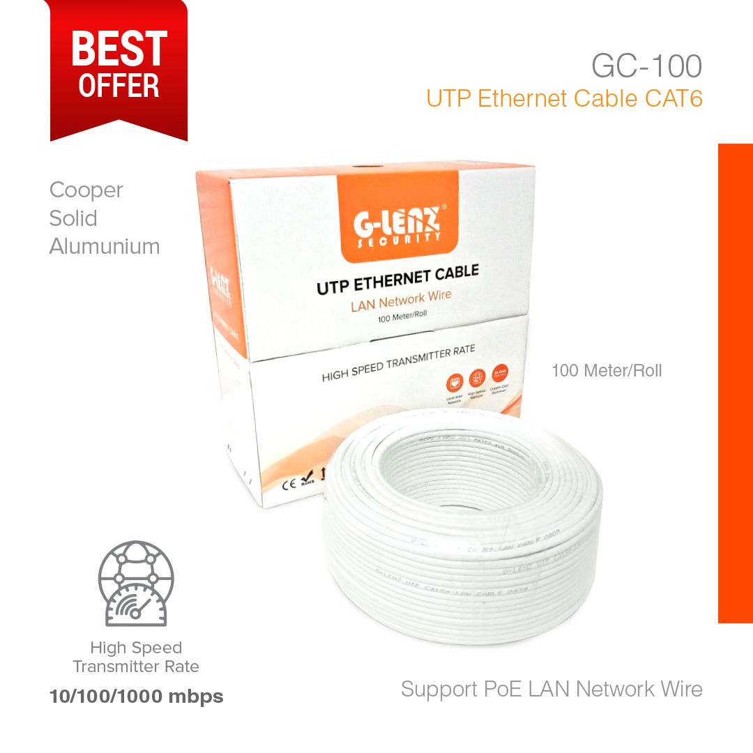 Cable UTP Ethernet Cat6 100 Meter GC-100