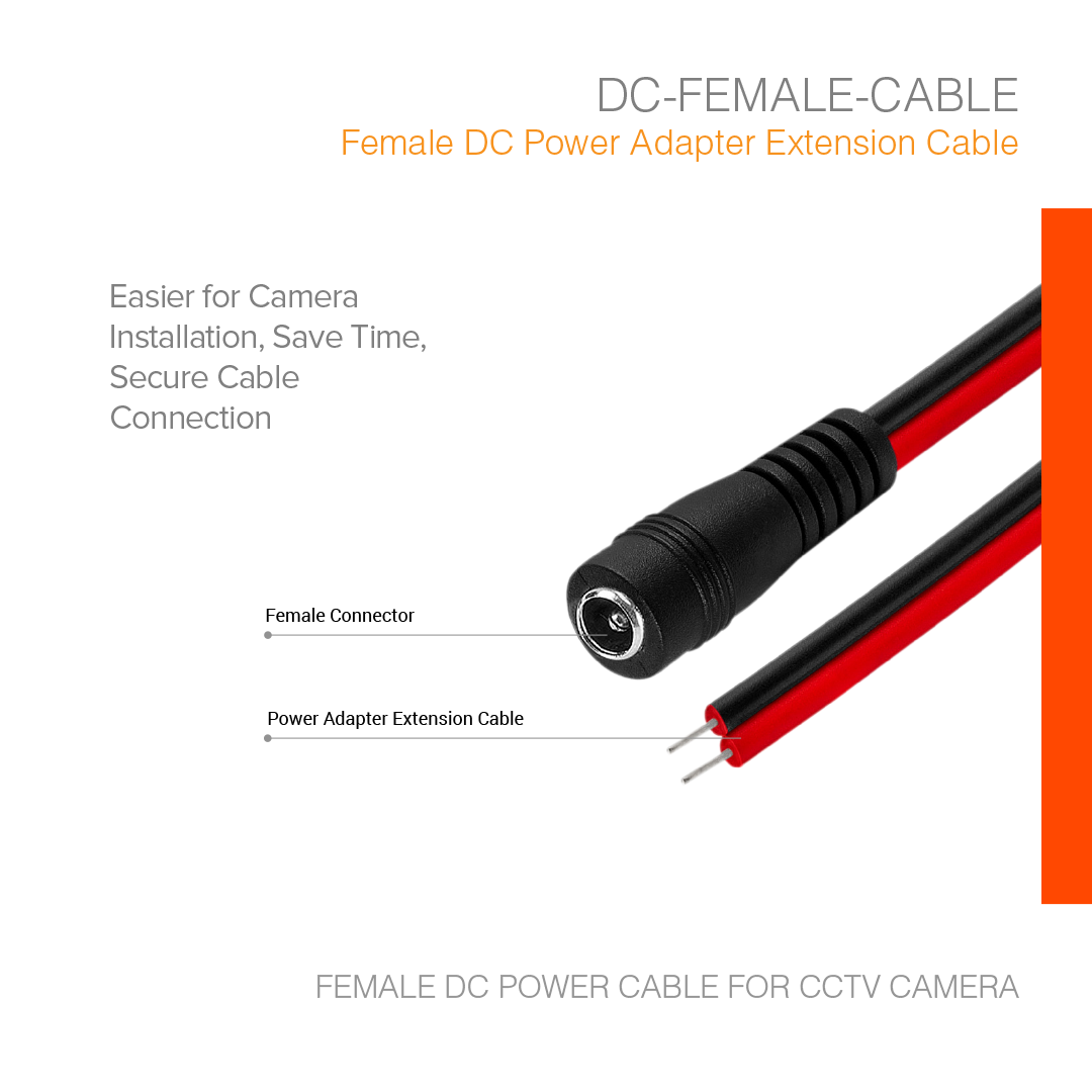 Connector Jack DC Female Cable