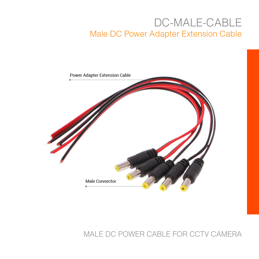 Connector Jack DC Male Cable