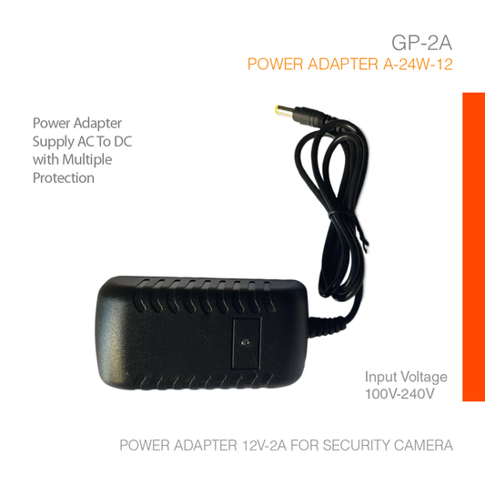 Power Adapter 12V-2A for Security Camera GP-02A