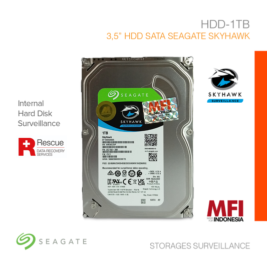 Storages Surveillance 3.5" HDD SATA Seagate Skyhawk MFI 1TB HDD-1TB