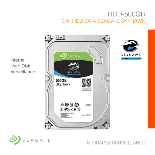 Storages Surveillance 3.5" HDD SATA Seagate Skyhawk 500GB HDD-500