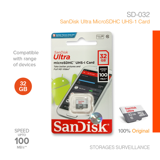 Storages Surveillance Micro SD Card 32GB SD-032