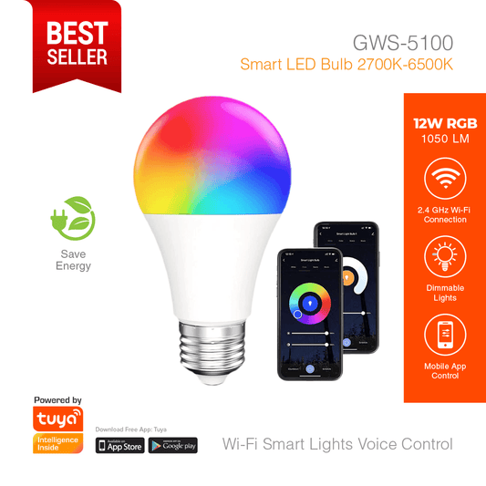 Smart LED Bulb 12Watt Voice Control GWS-5100