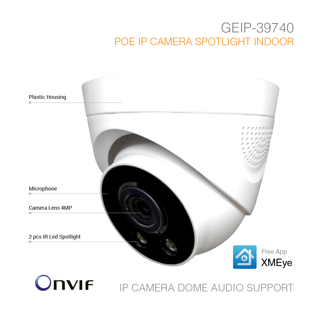 IP Camera Indoor 4MP Color Night Vision GEIP-39740