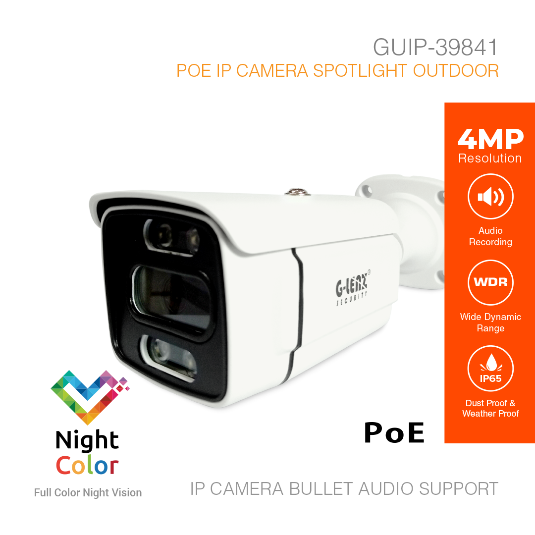 IP Camera Outdoor 4MP Color Night Vision GUIP-39841