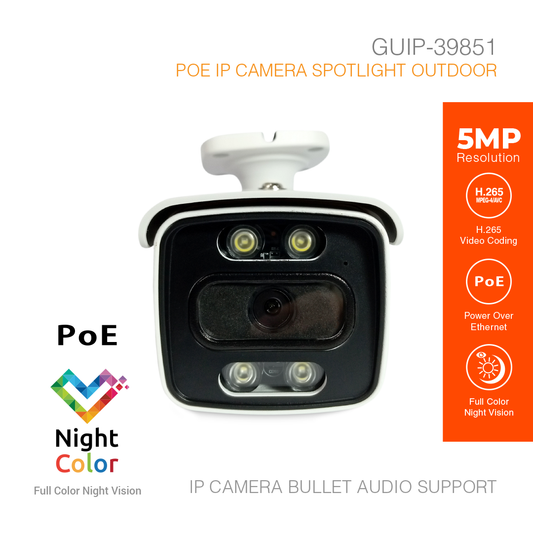 IP Camera Outdoor 5MP Color Night Vision GUIP-39851