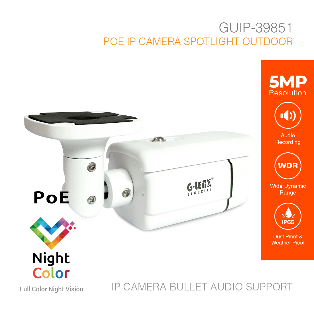 IP Camera Outdoor 5MP Color Night Vision GUIP-39851