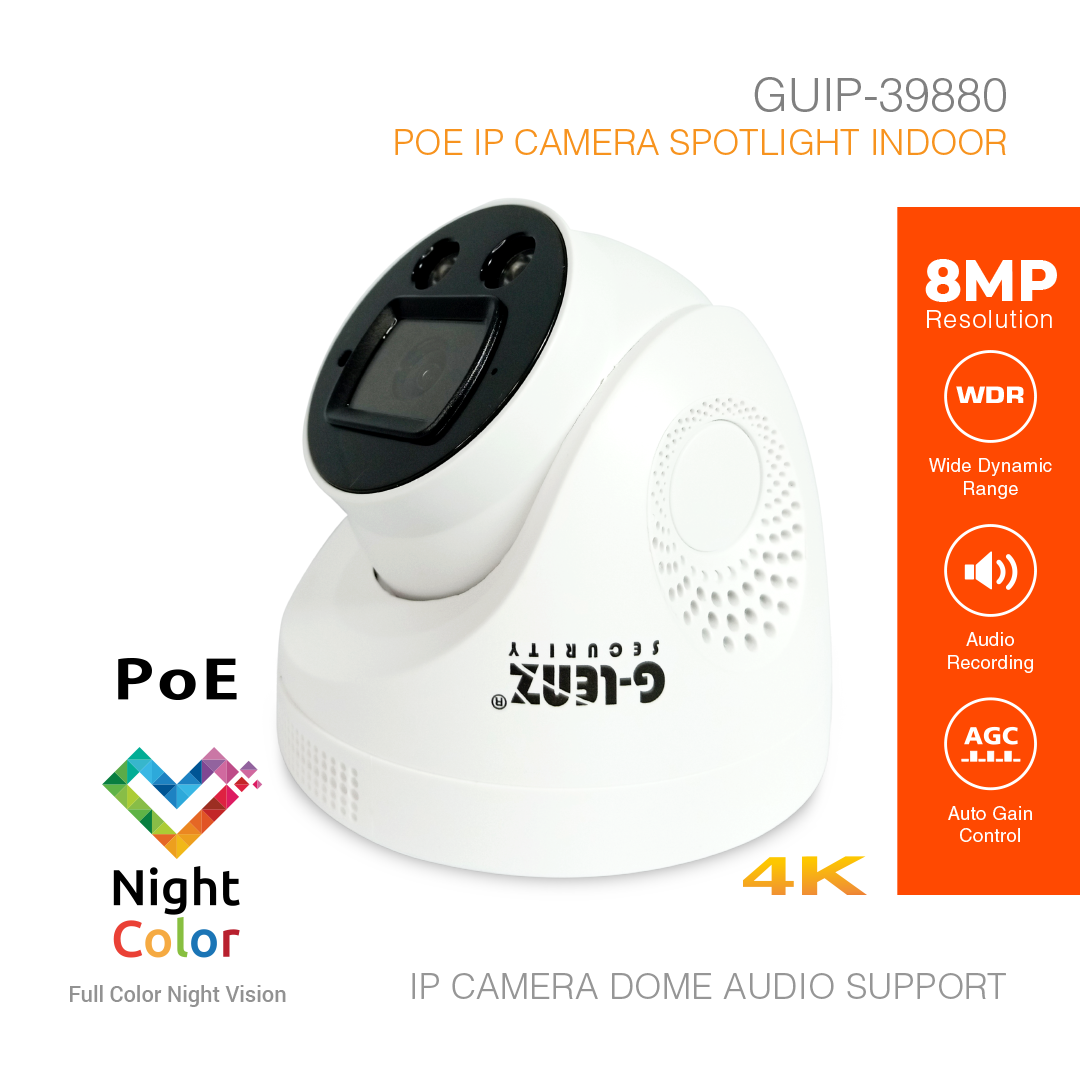 IP Camera Indoor 8MP Color Night Vision GUIP-39880