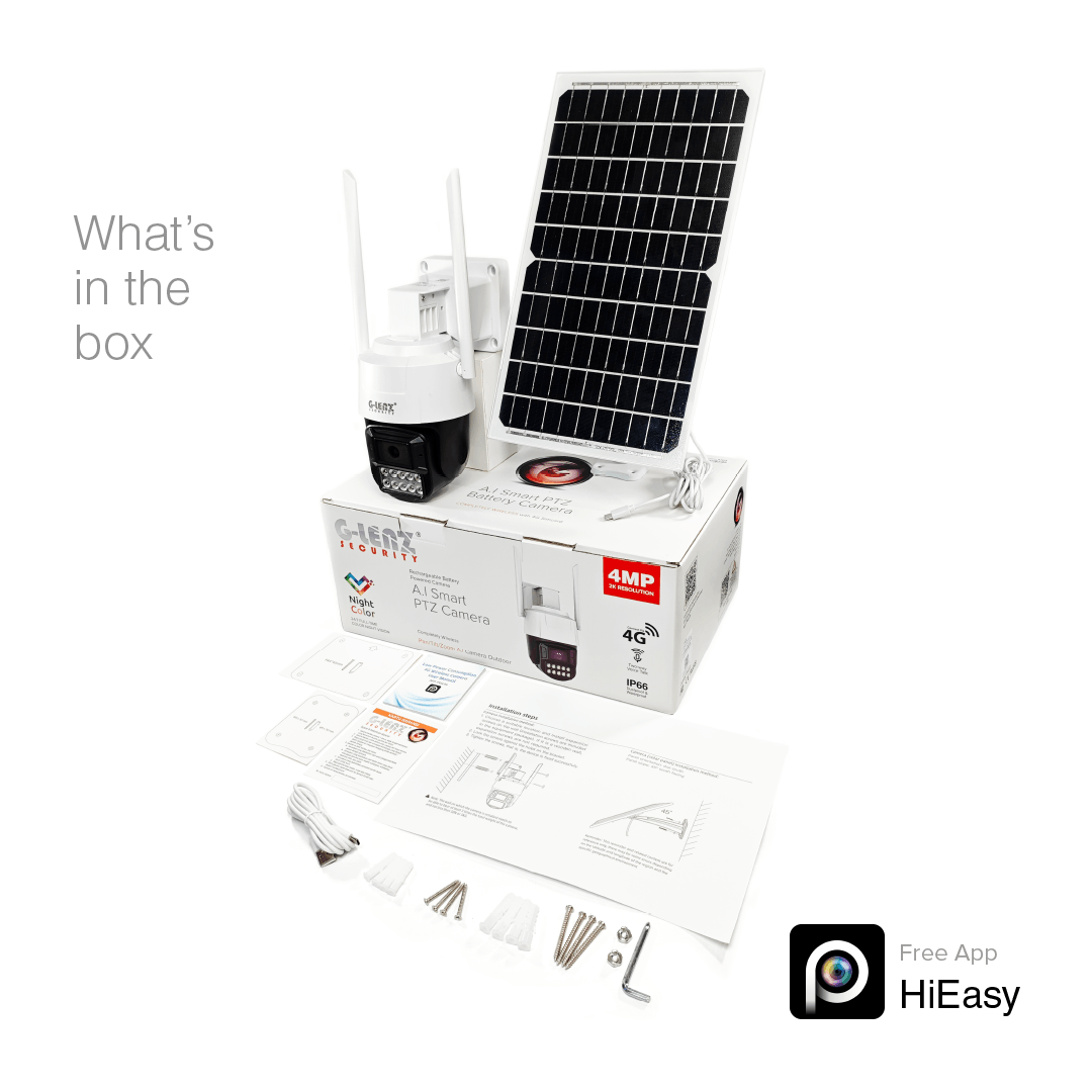 4GLTE Smart Security Camera PTZ 4MP Solar Powered GWIP-2300SP