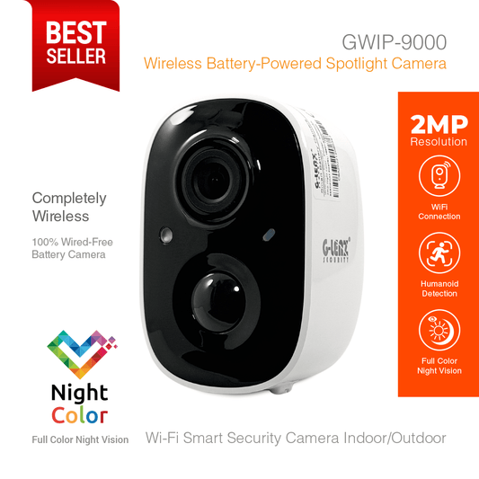 Wi-Fi Smart Security Camera Battery Powered 2MP GWIP-9000