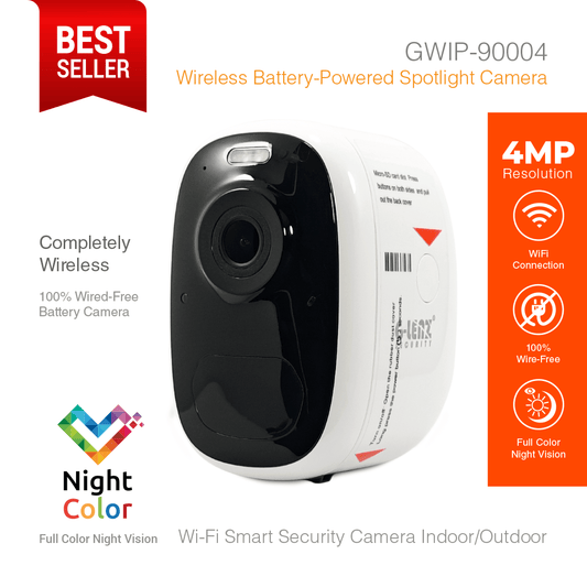 Wi-Fi Smart Security Camera Battery Powered 4MP GWIP-9000-4
