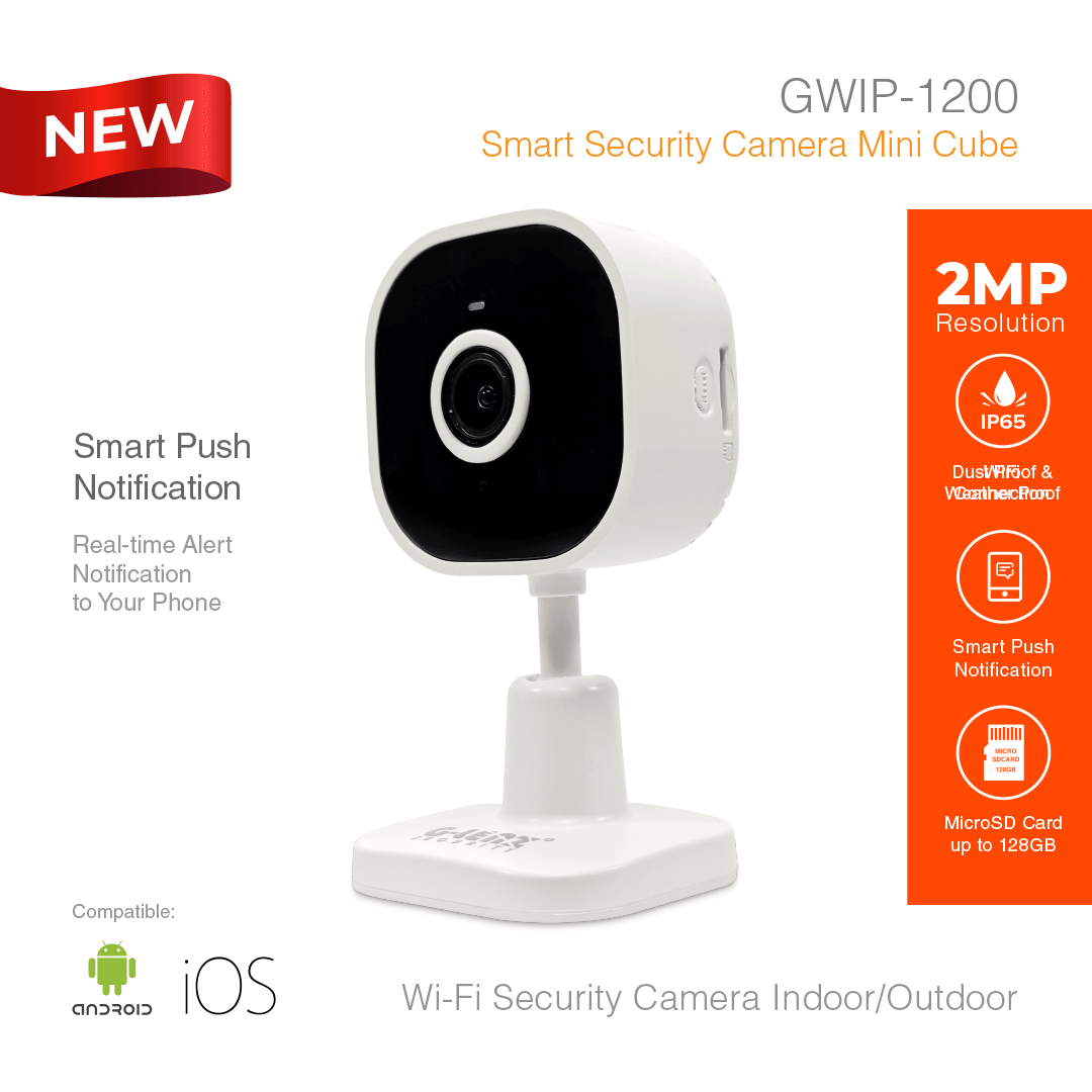 WIFI Smart Security Camera Indoor Mini Cube 2MP GWIP-1200