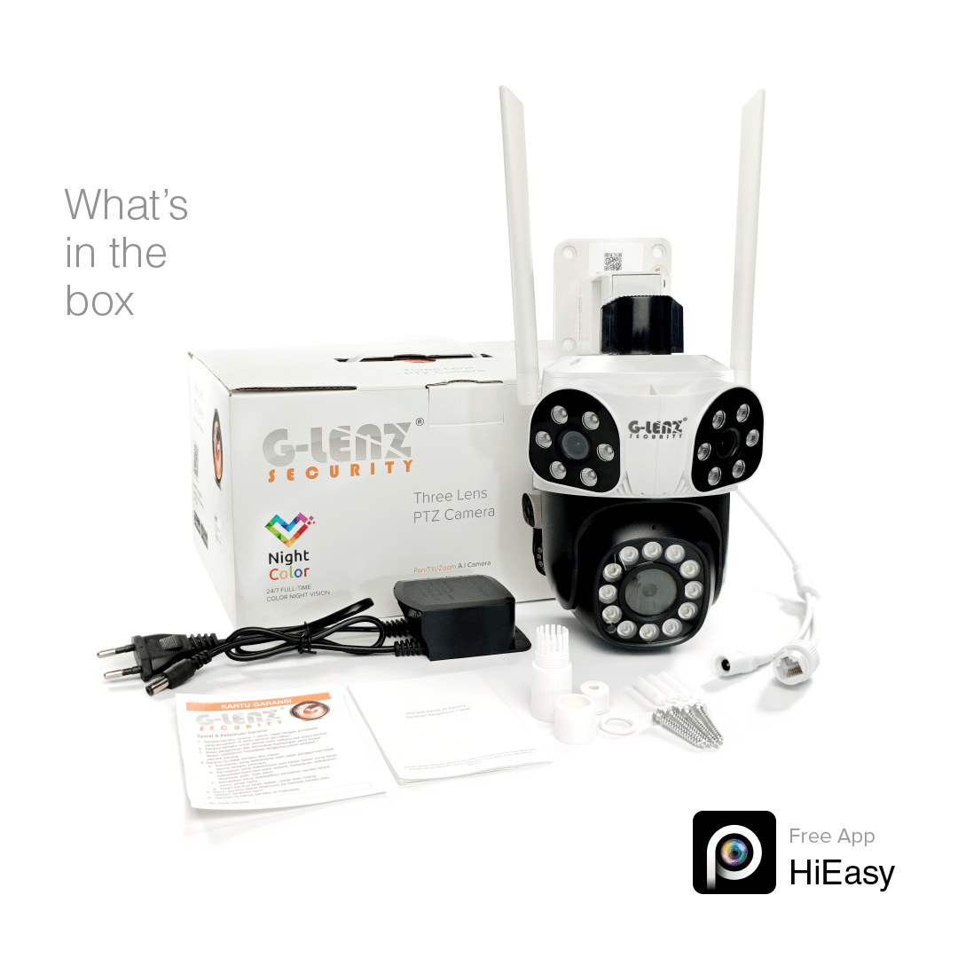 Wi-Fi Smart Security Camera Outdoor PTZ Triple Lens 9MP GWIP-2500