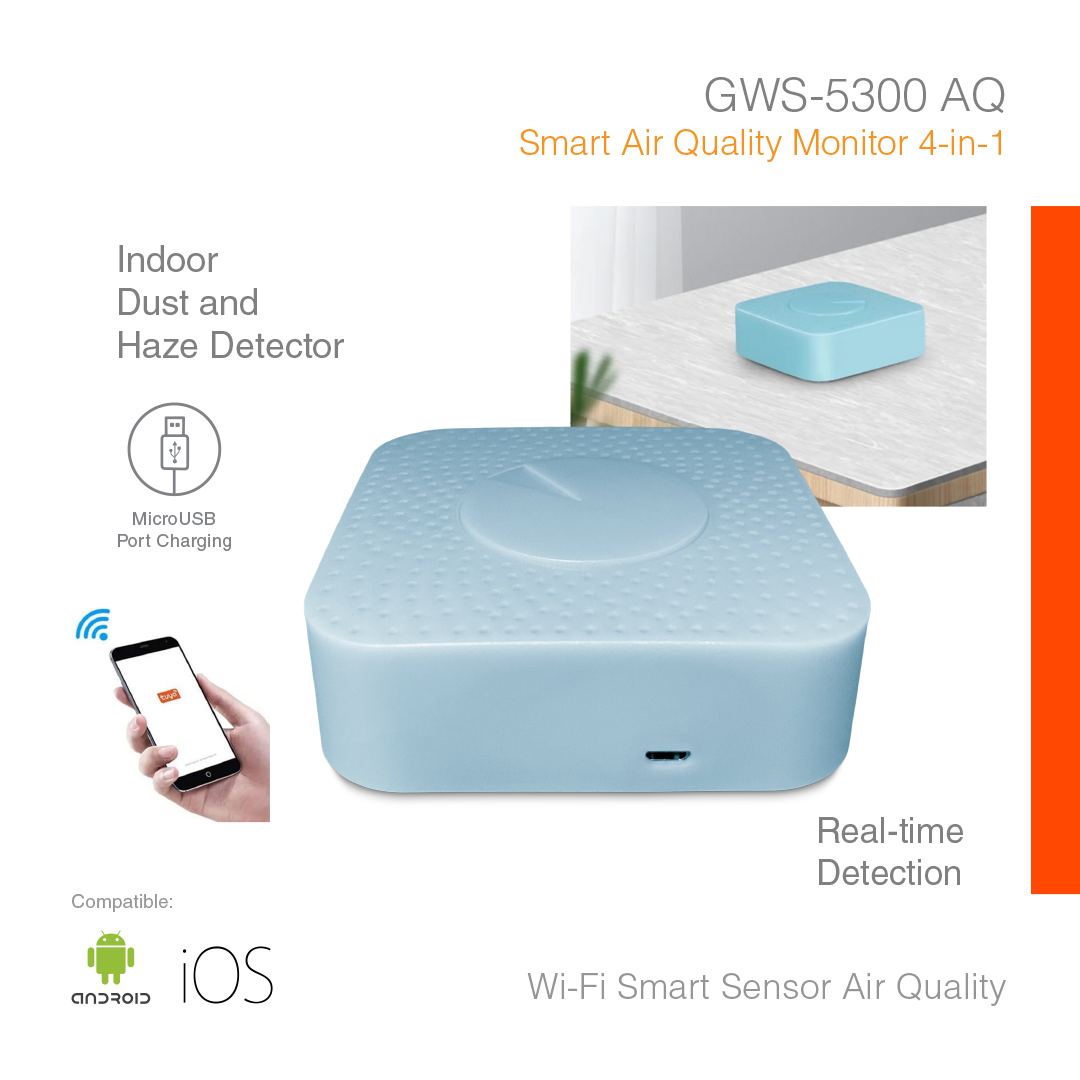 Smart Sensor Air Quality Monitor 4-in-1 GWS-5300AQ
