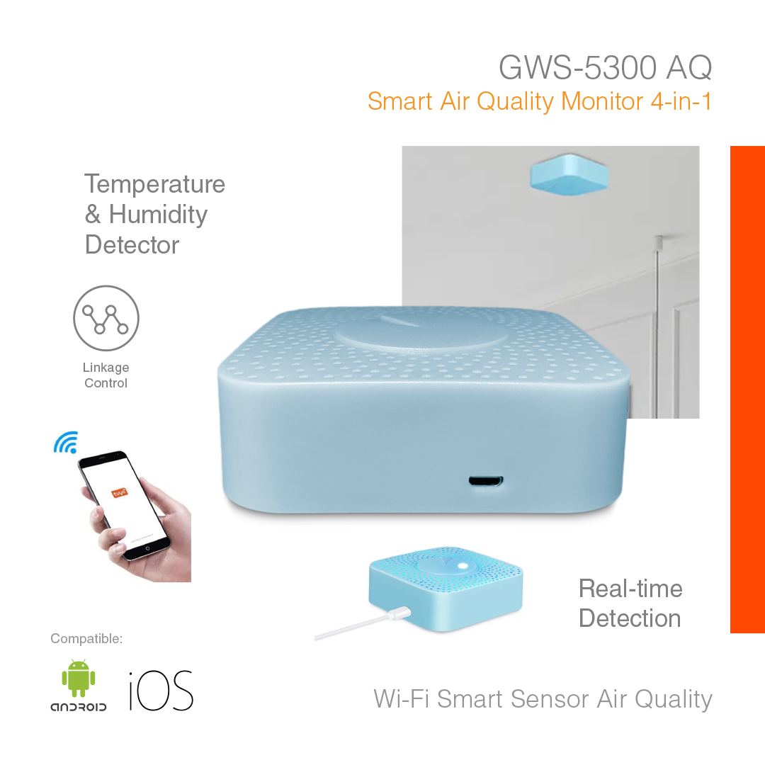 Smart Sensor Air Quality Monitor 4-in-1 GWS-5300AQ