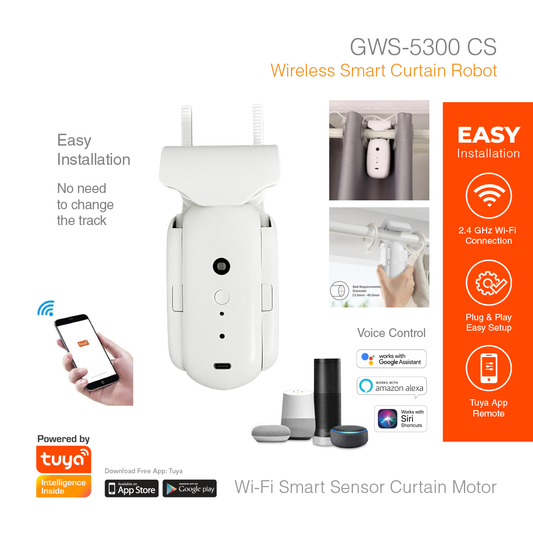 Smart Sensor Wireless Smart Curtain Robot GWS-5300CS