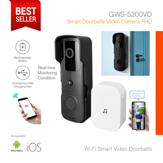 Smart Doorbells Video Camera Full HD GWS-5200VD