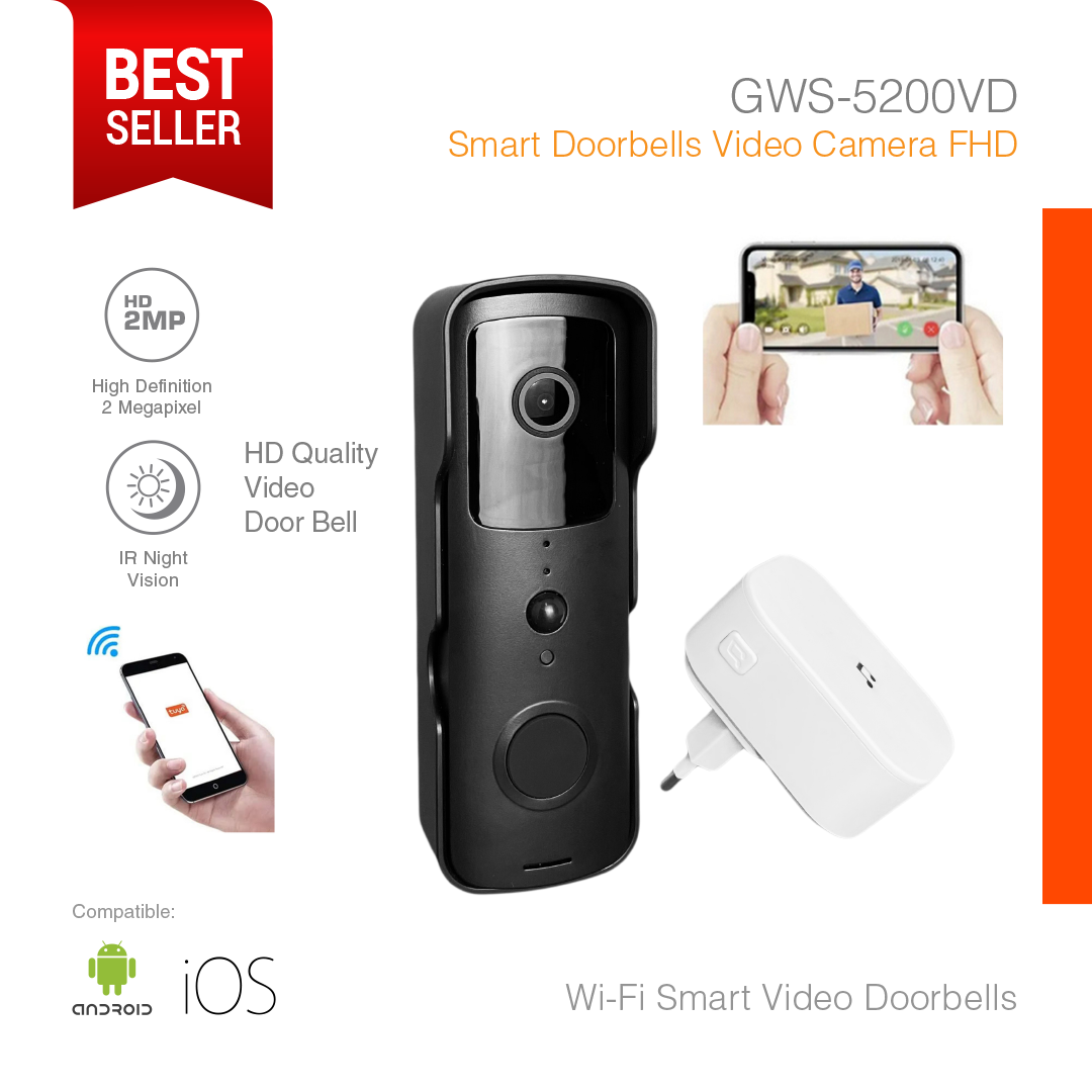 Smart Doorbells Video Camera Full HD GWS-5200VD