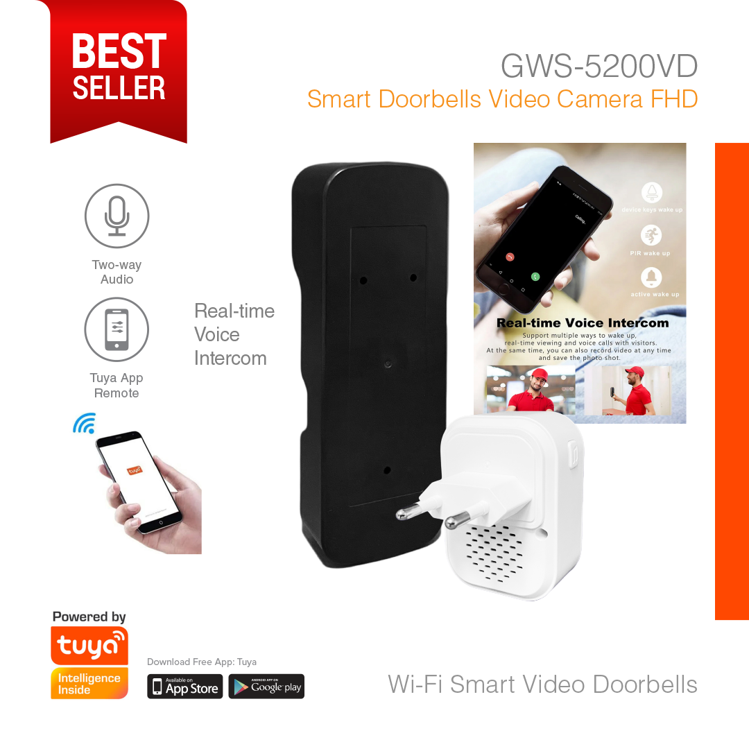 Smart Doorbells Video Camera Full HD GWS-5200VD