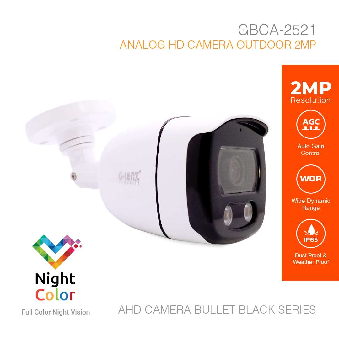 Analog HD Security Camera Outdoor 2MP GBCA-2521 Black Series