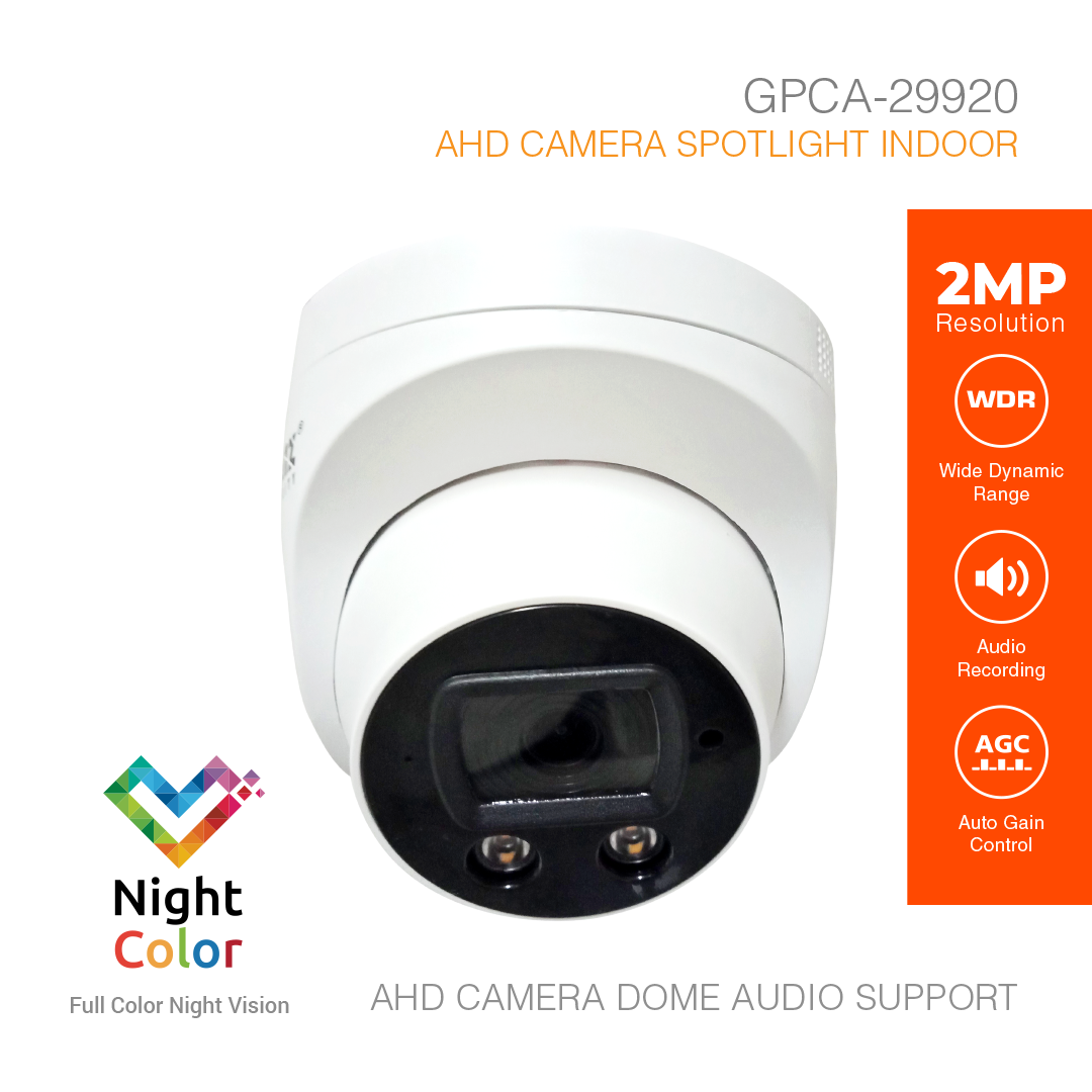 Analog HD Security Camera Indoor 2MP Audio GPCA-29920