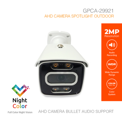 Analog HD Security Camera Outdoor 2MP Audio GPCA-29921