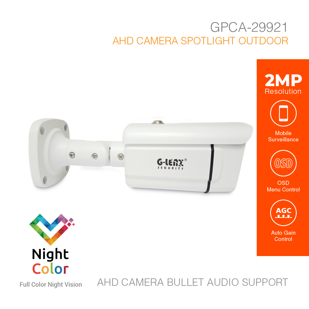 Analog HD Security Camera Outdoor 2MP Audio GPCA-29921