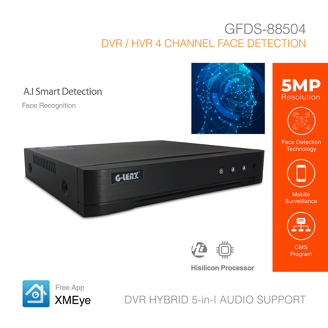 DVR Hybrid 6-in-1 5MP 4 Channel GFDS-8804