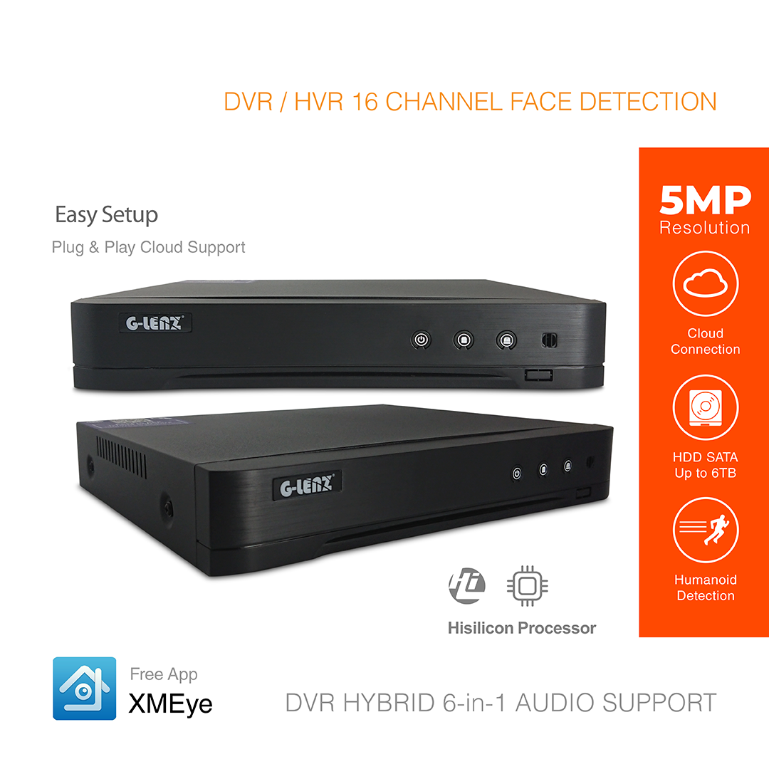 DVR Hybrid 6-in-1 5MP 16 Channel GFDS-8816