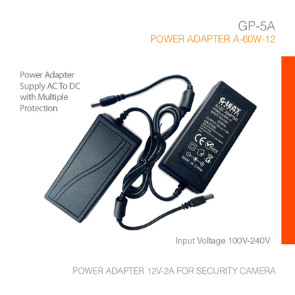 Power Adapter 12V-5A for Security Camera GP-05A