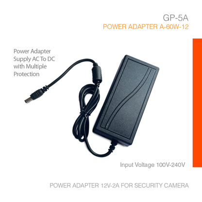 Power Adapter 12V-5A for Security Camera GP-05A