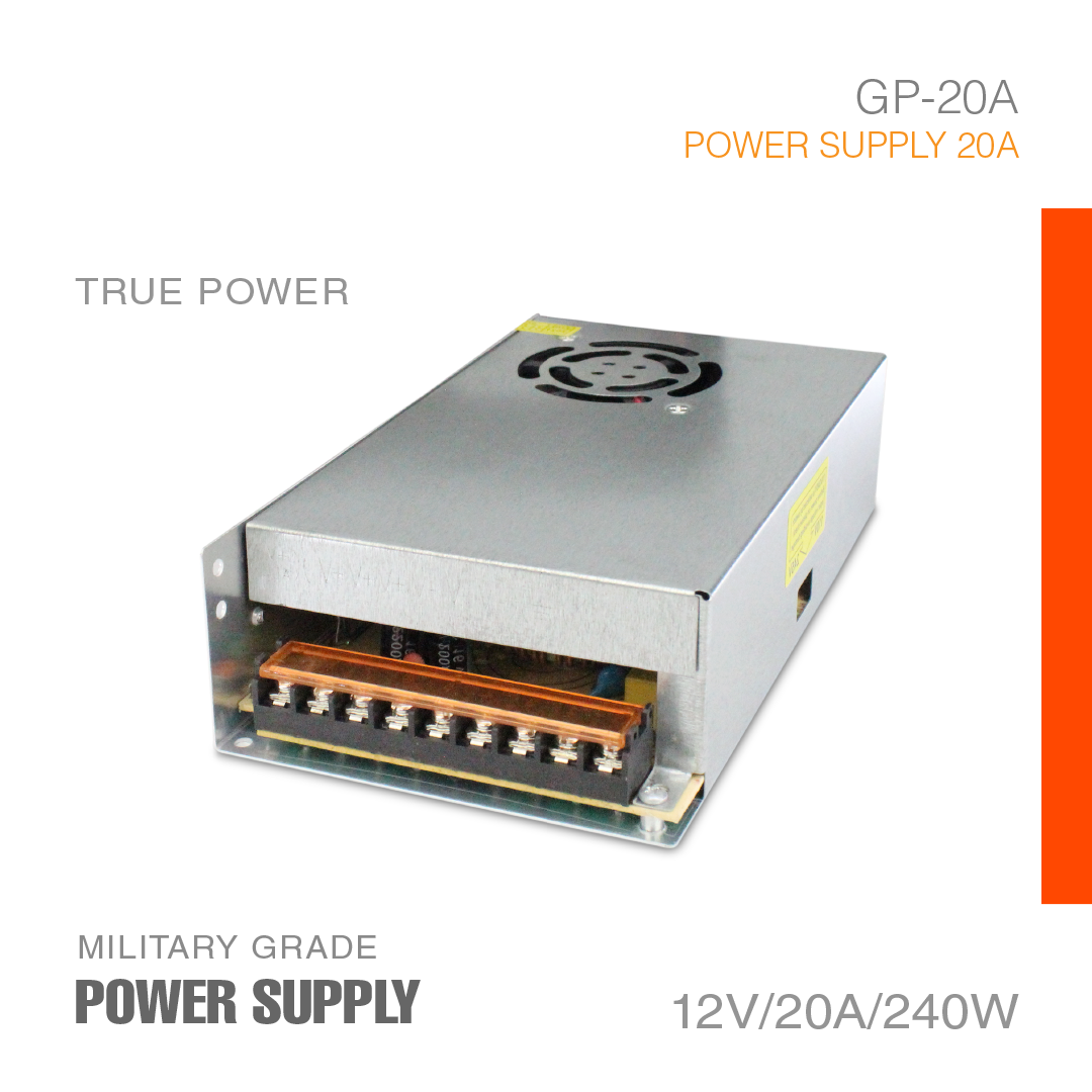 Power Supply 12V-20A Military Grade GP-20A